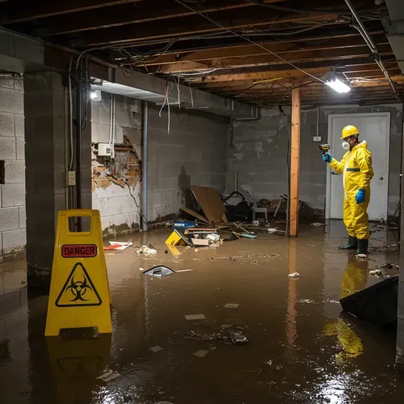 Flooded Basement Electrical Hazard in Windsor Heights, IA Property